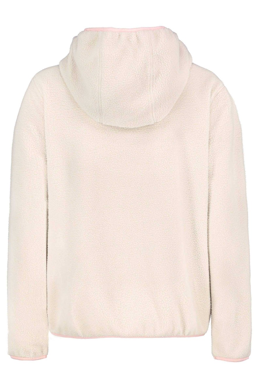 Women SUBLEVEL Popular | Teddy Fleece Jacket With Patch Chest Pocket Light Beige