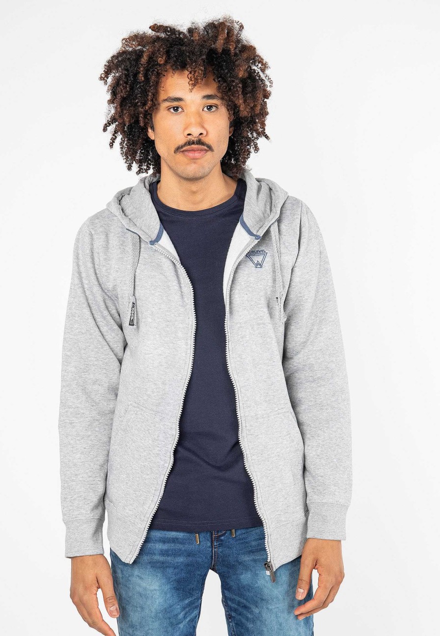 Men SUBLEVEL Popular | Hooded Sweatshirt Light Grey