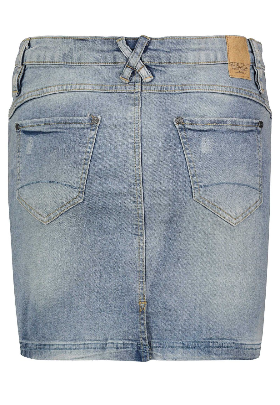 Women SUBLEVEL Dresses | Denim Mini Skirt Blue