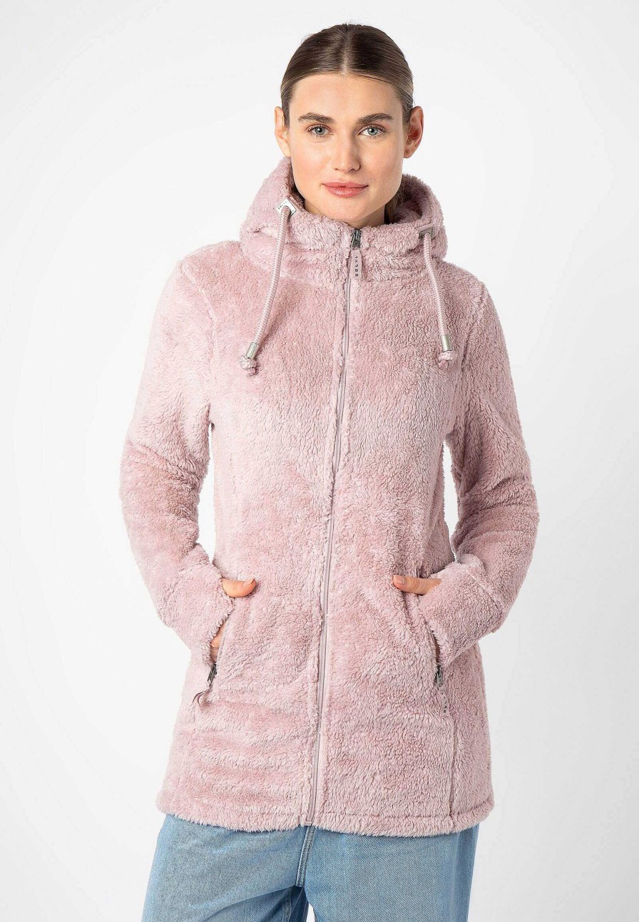 Women SUBLEVEL Popular | Cuddly Fleece Jacket With Hood Light Rose