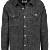 Men SUBLEVEL Jackets | Shirt Jacket With Chest Pockets Dark Grey