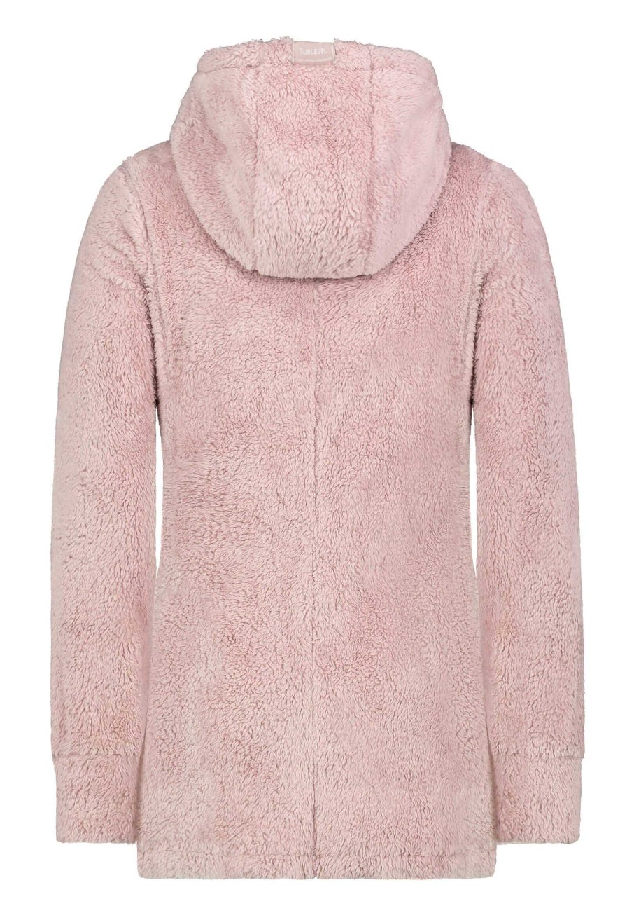 Women SUBLEVEL Popular | Cuddly Fleece Jacket With Hood Light Rose