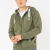 Men SUBLEVEL Pullover | Sweat Jacket With Hood Dark Green