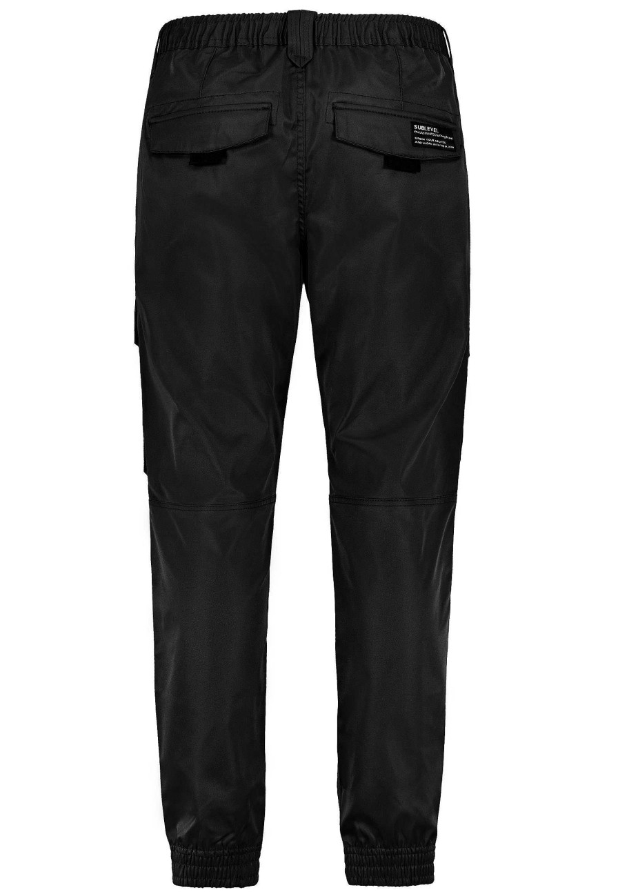 Men SUBLEVEL Pants | Outdoor Trousers With Cargo Pockets Black