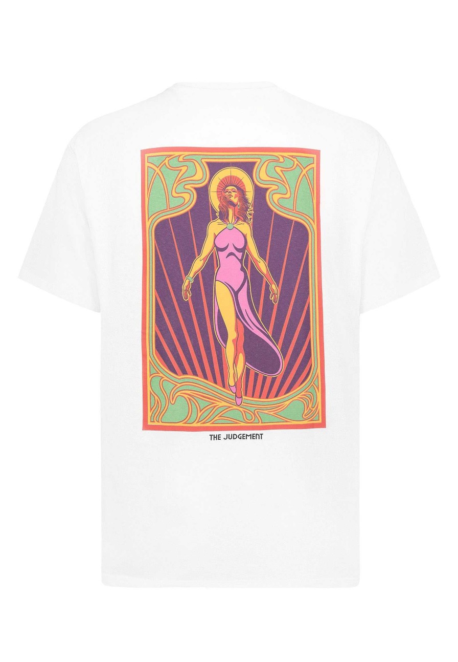 Men SUBLEVEL Shirts | Tarot Print T-Shirt White