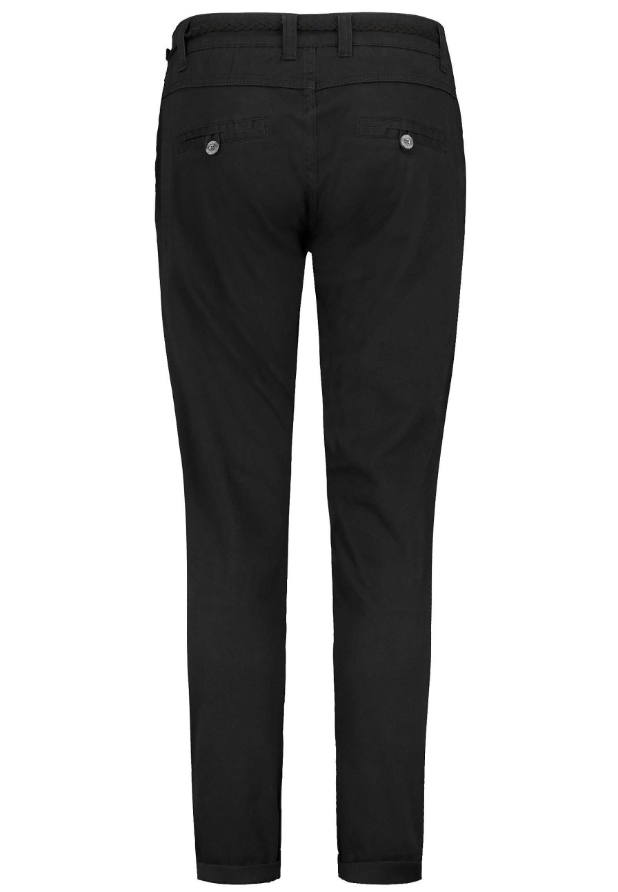 Women SUBLEVEL Pants | Trousers With Button Placket Black