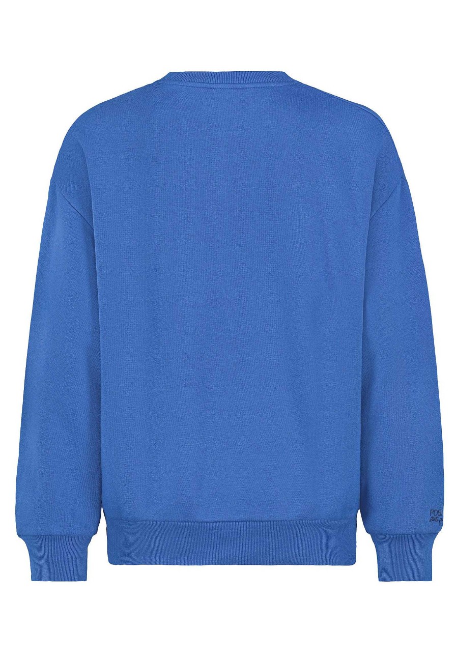 Women SUBLEVEL Popular | Women'S Basic Sweatshirt Blue