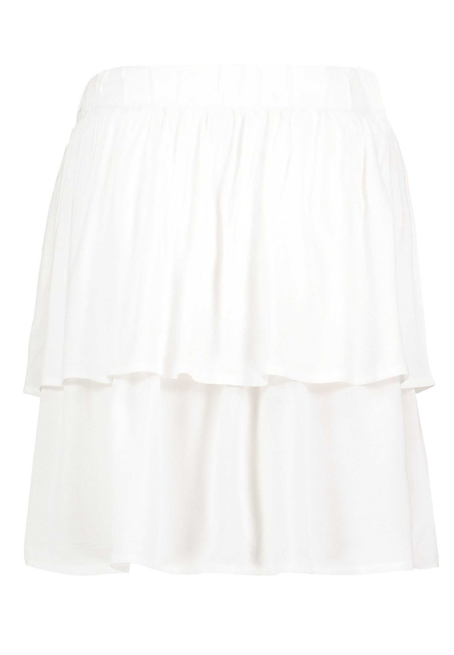 Women SUBLEVEL Dresses | Short Flounce Skirt White