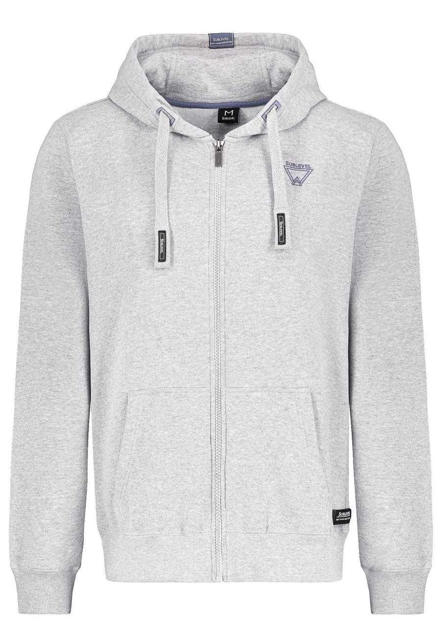 Men SUBLEVEL Popular | Hooded Sweatshirt Light Grey