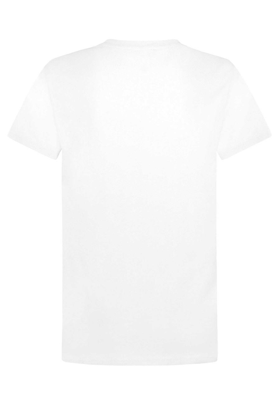 Men SUBLEVEL Shirts | T-Shirt Campus Print White