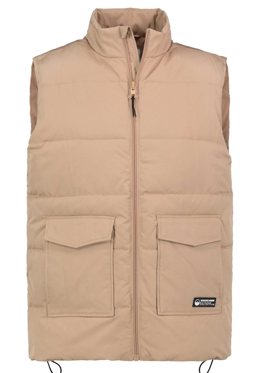 Men SUBLEVEL Popular | Men'S Quilted Vest Beige