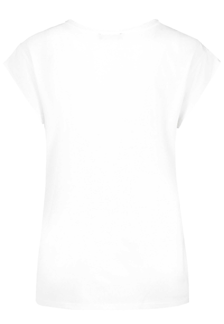 Women SUBLEVEL Shirts | Basic Crew Neck Shirt White