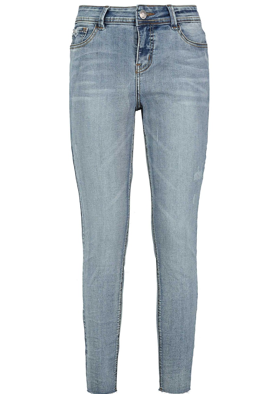 Women SUBLEVEL Pants | Skinny Jeans Destroyed Look Middle Blue