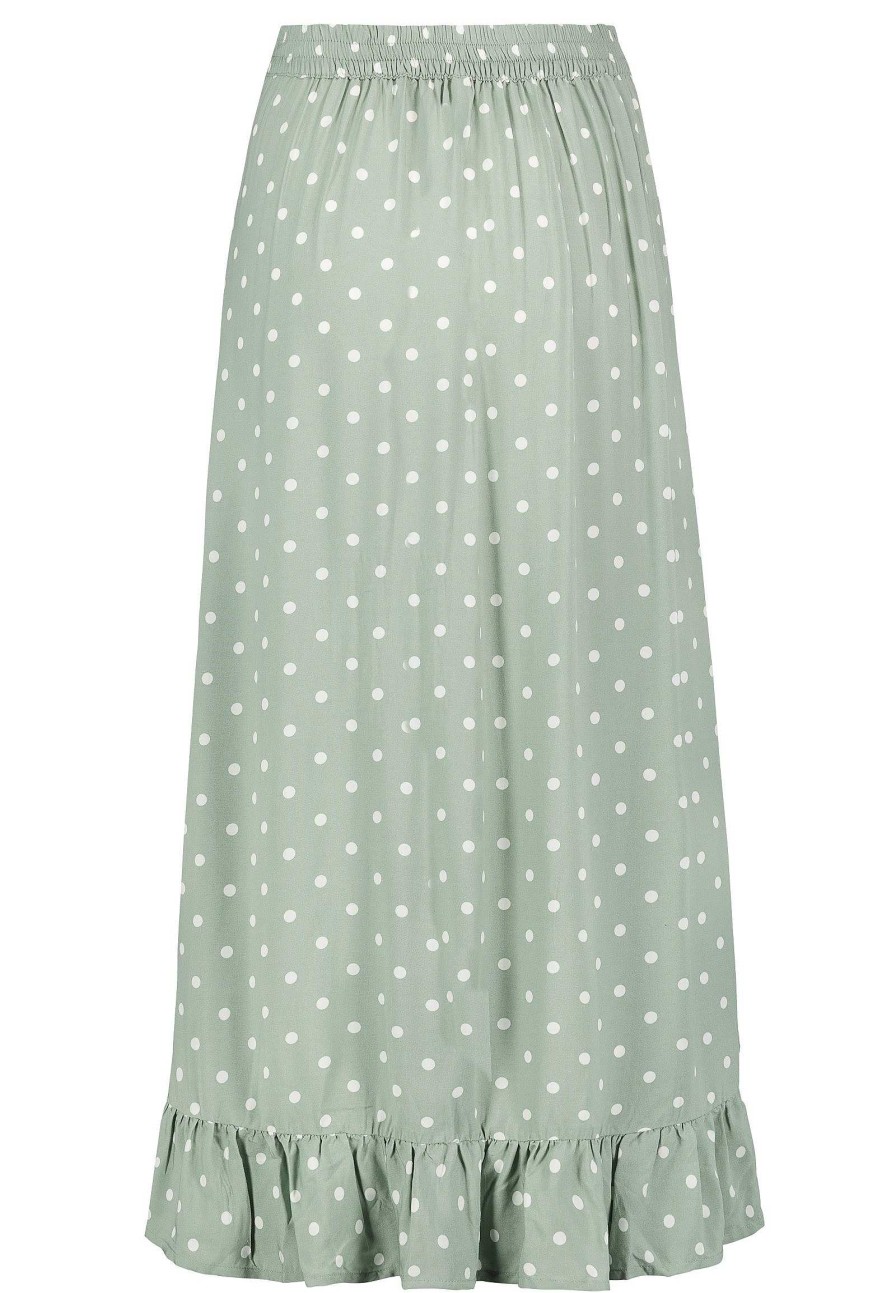 Women SUBLEVEL Dresses | Asymmetrical Skirt With Flounces Light Green