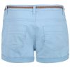 Women SUBLEVEL Shorts | Stretch Shorts With Braided Belt Light Blue