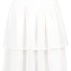 Women SUBLEVEL Dresses | Short Flounce Skirt White