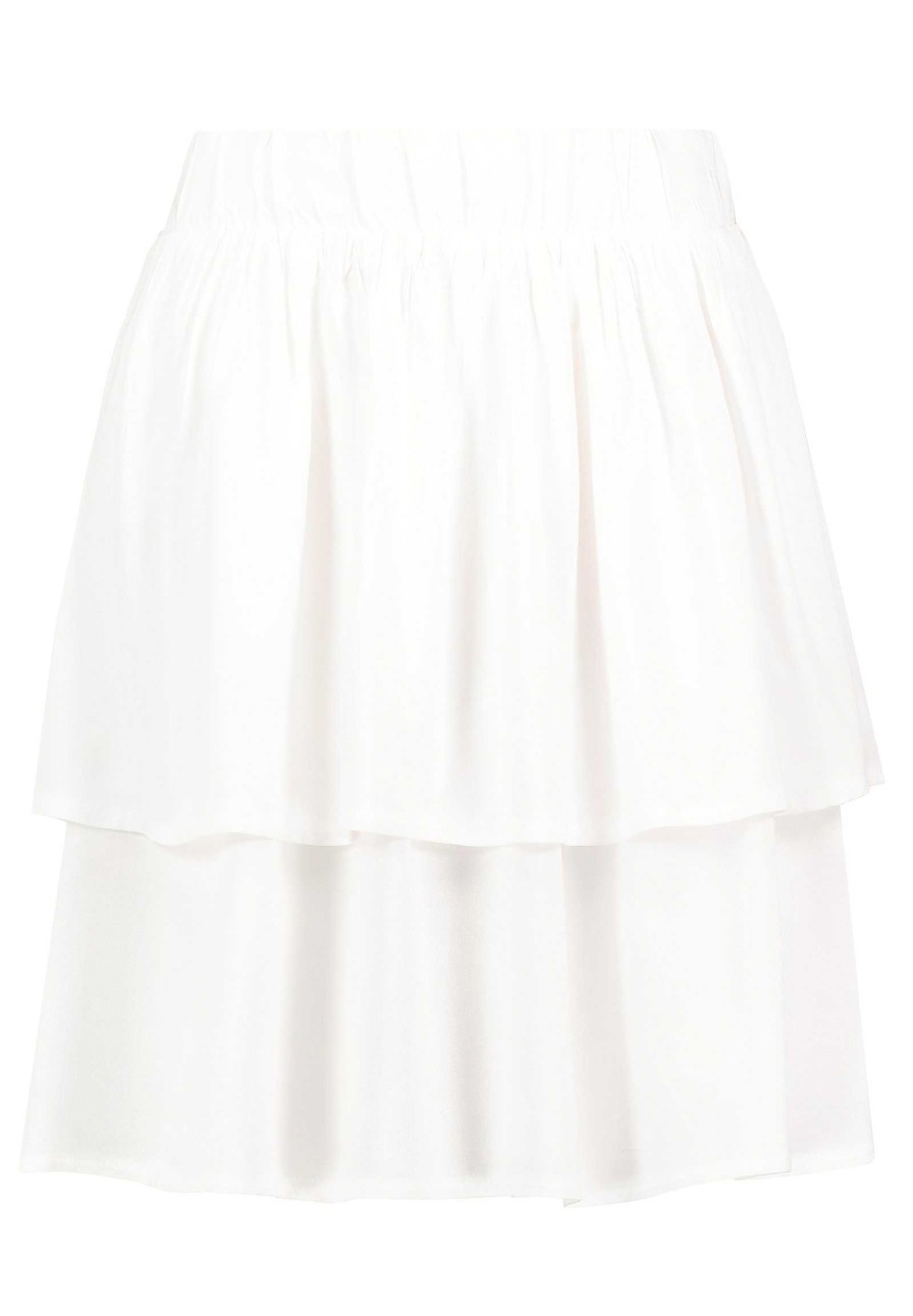 Women SUBLEVEL Dresses | Short Flounce Skirt White