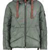 Women SUBLEVEL Jackets | Quilted Winter Jacket With Hood Green