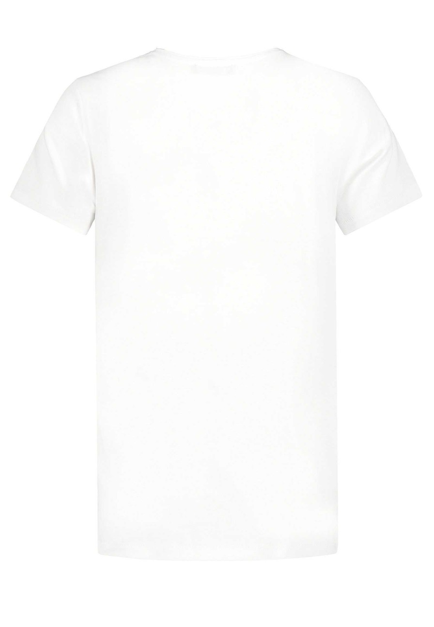 Men SUBLEVEL Shirts | T-Shirt With Print "Life & Death" White