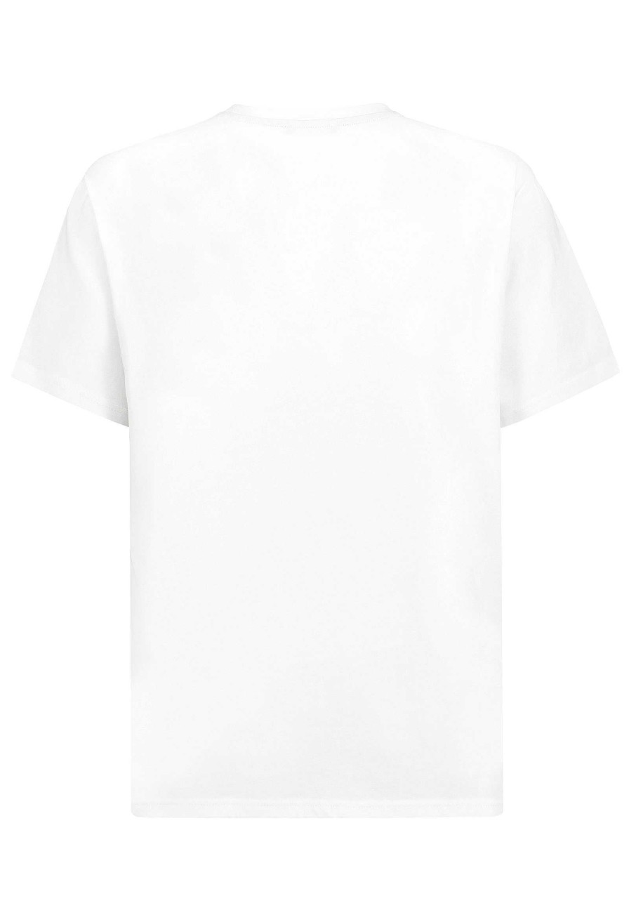 Men SUBLEVEL Shirts | T-Shirt With Summer Print White