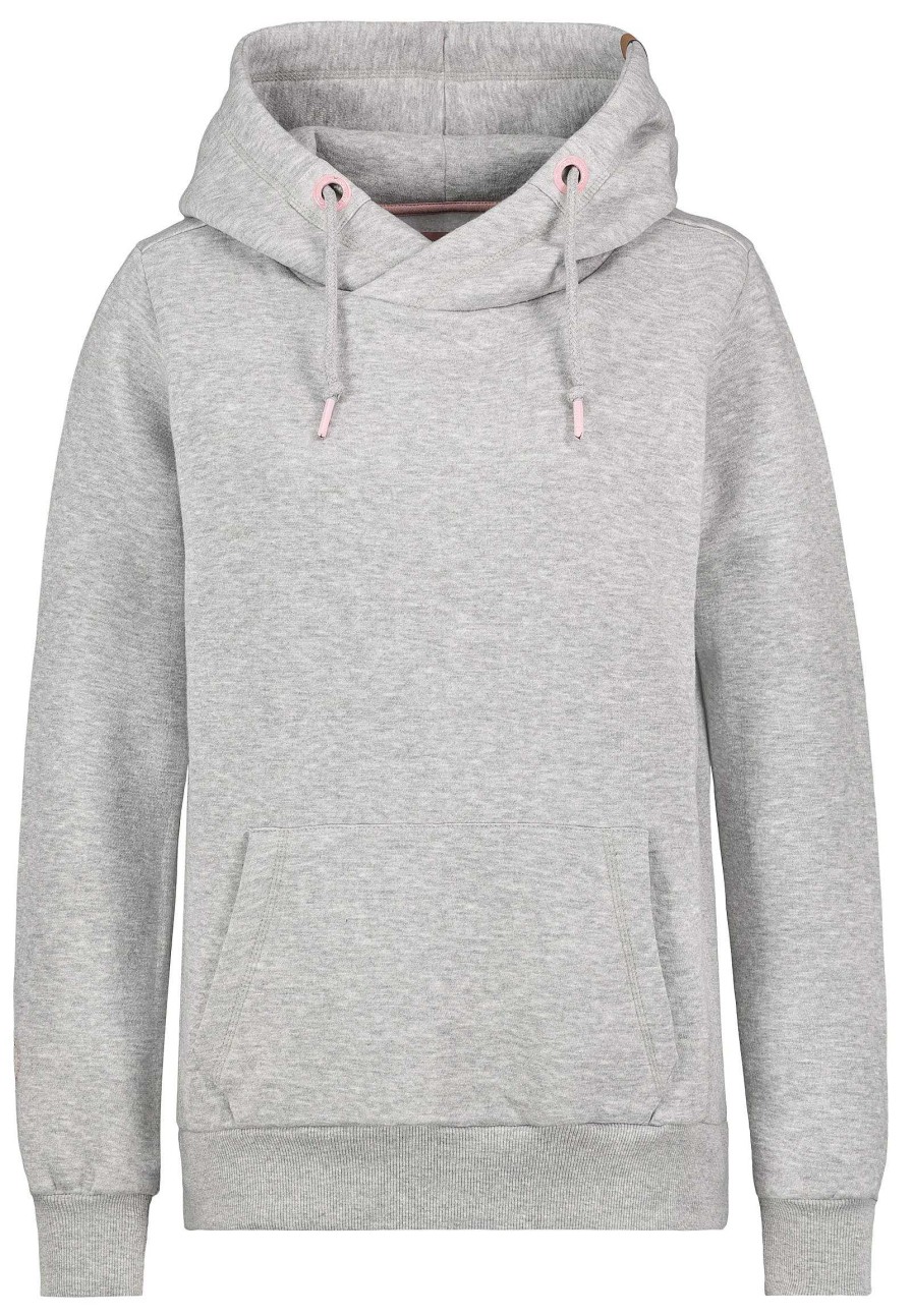 Women SUBLEVEL Hoodies | Basic Hooded Sweatshirt Light Grey