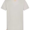 Men SUBLEVEL Shirts | Basic T-Shirt With Mini Print Light Grey