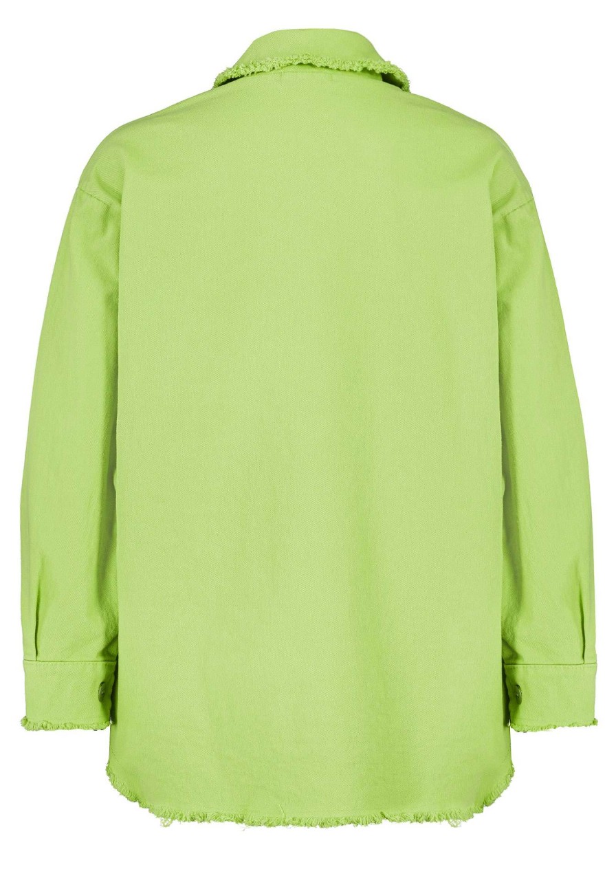 Women SUBLEVEL Jackets | Overshirt In Neon Colors Green