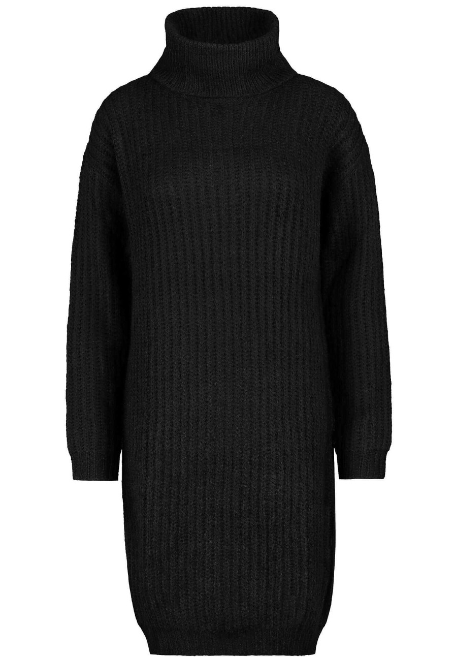 Women SUBLEVEL Popular | Turtleneck Knit Dress Black