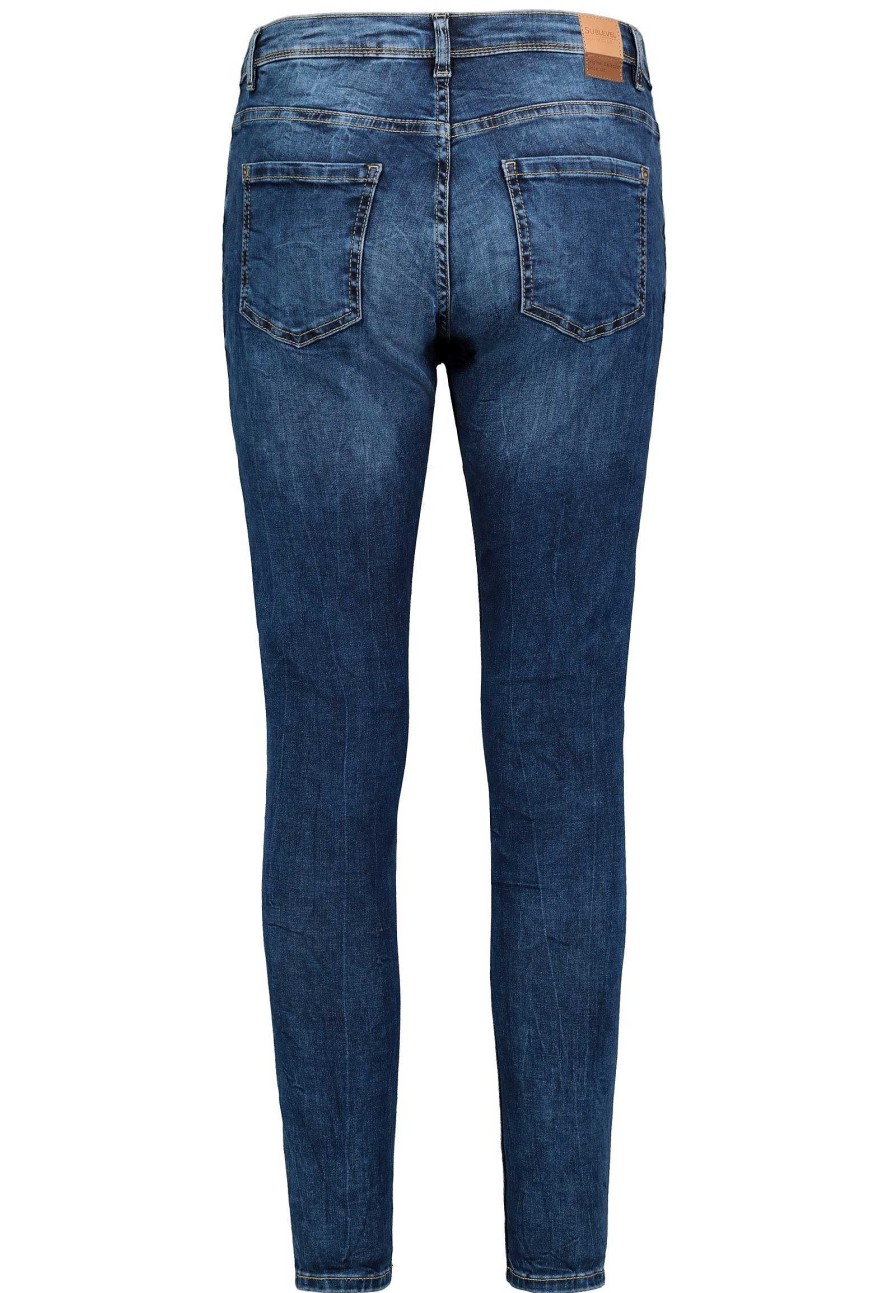 Women SUBLEVEL Pants | Blue Slim Fit Jeans Middle Blue