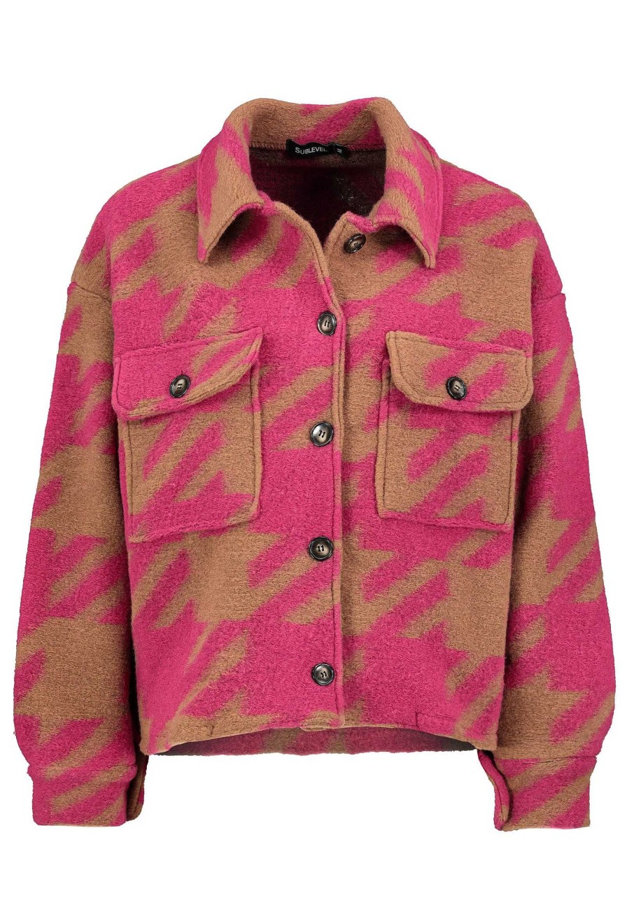 Women SUBLEVEL Jackets | Short Wool Jacket Rose