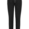 Women SUBLEVEL Pants | Trousers With Button Placket Black