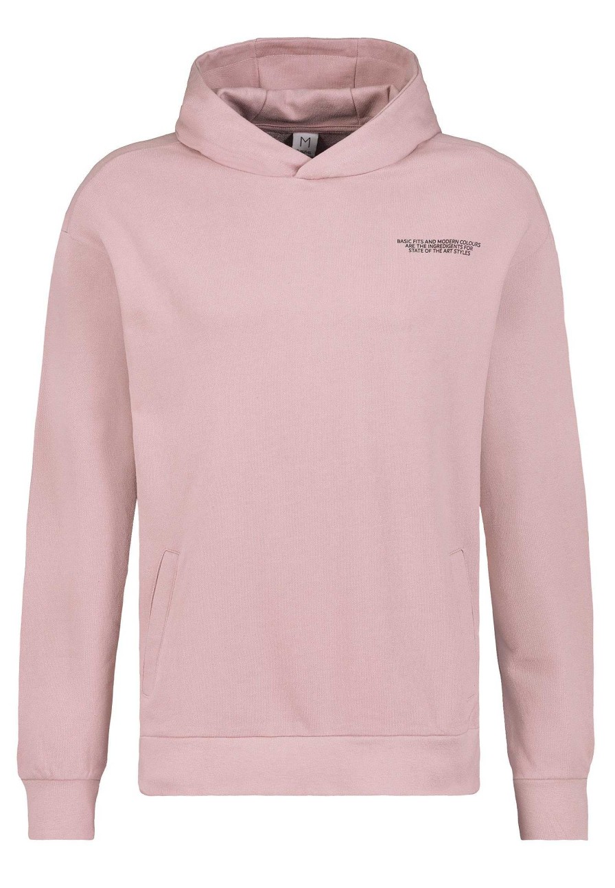 Men SUBLEVEL Popular | Sweat Hoodie With Mini Print Light Rose