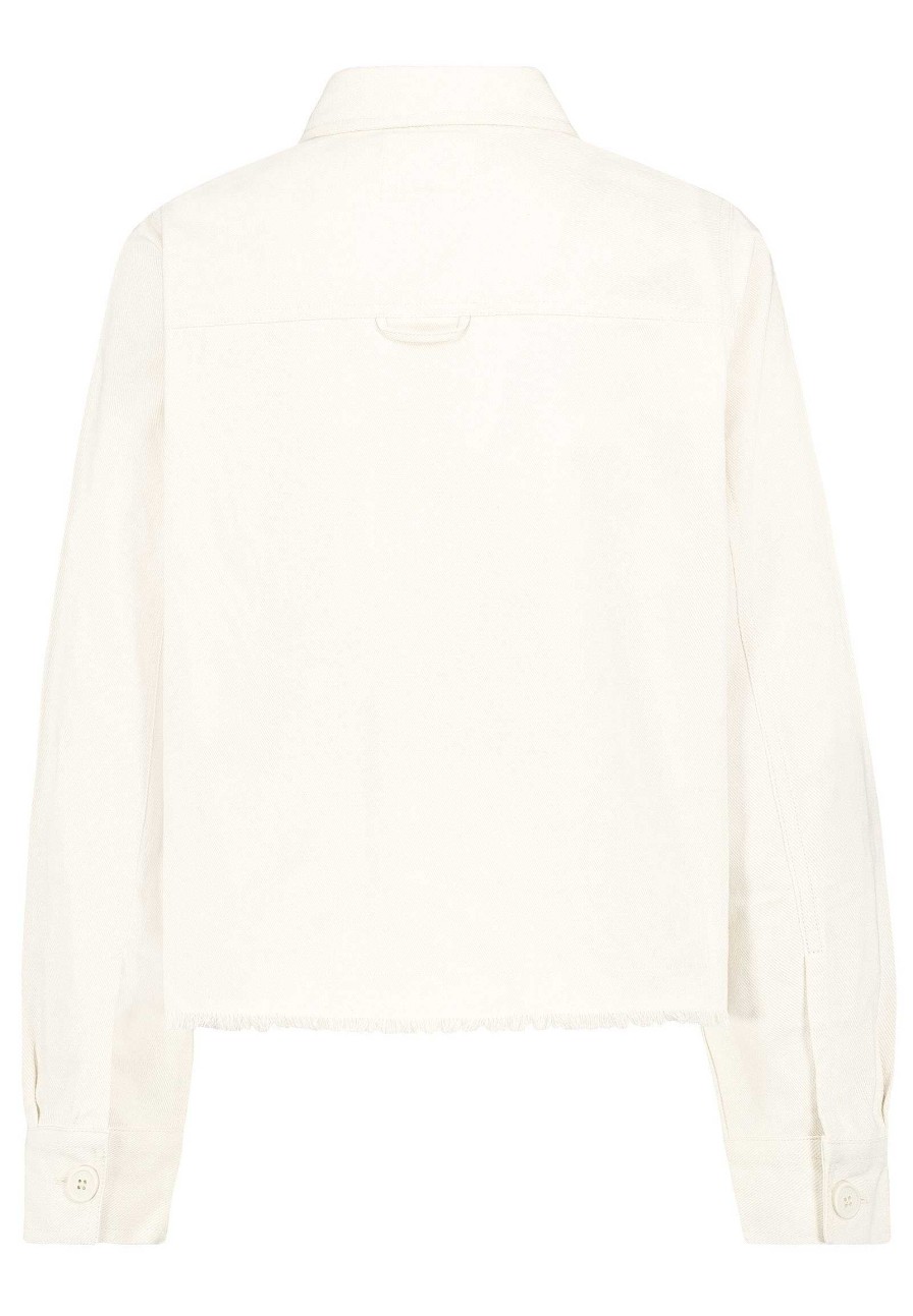 Women SUBLEVEL Jackets | Twill Short Jacket White