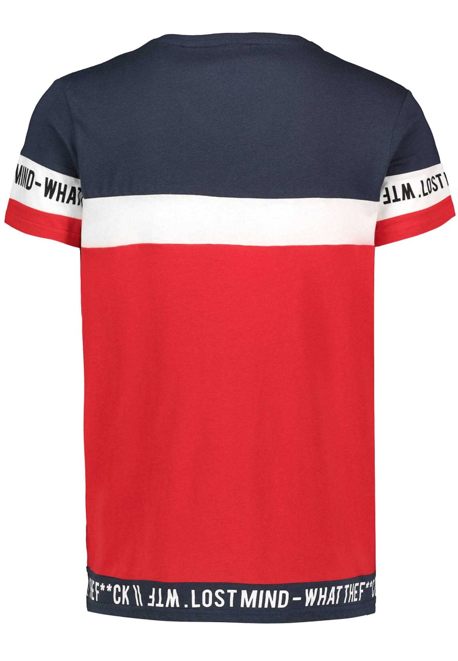 Men SUBLEVEL Shirts | Men'S Statement T-Shirt Red