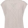 Women SUBLEVEL Popular | Cable Knit Sweater Vest Beige