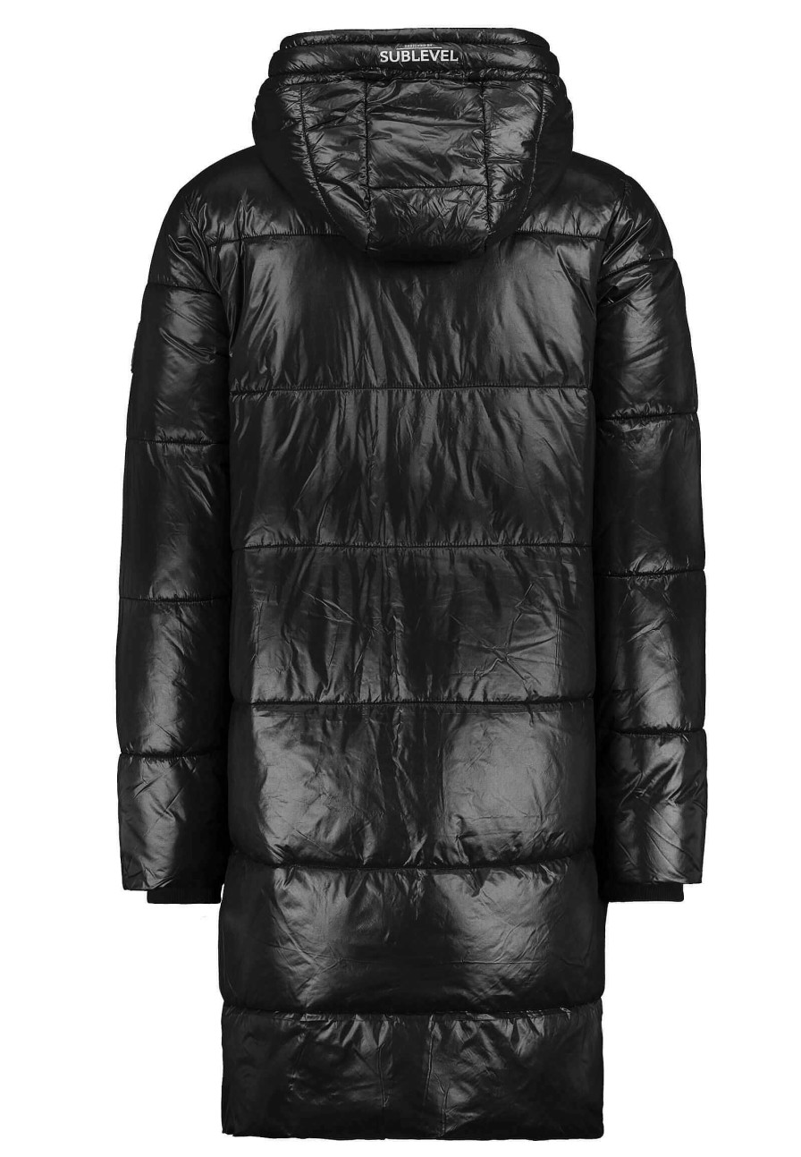 Men SUBLEVEL Popular | Winter Coat With Hood Black