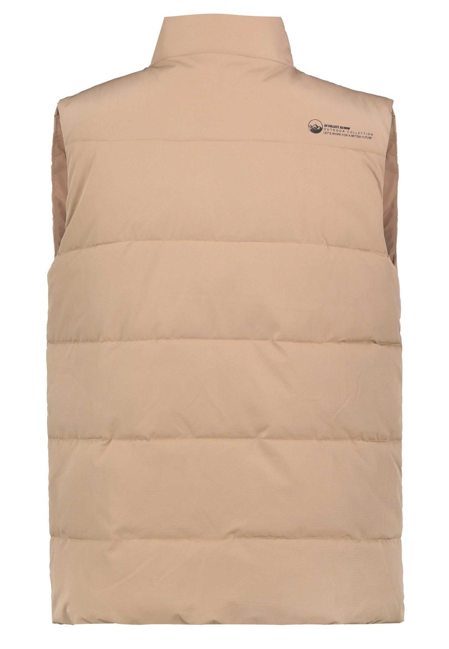 Men SUBLEVEL Popular | Men'S Quilted Vest Beige