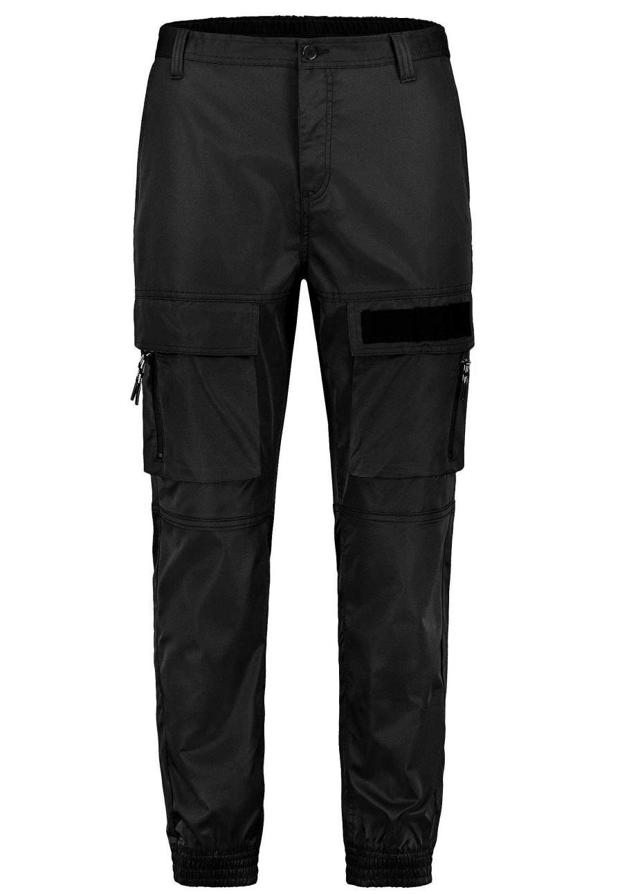 Men SUBLEVEL Pants | Outdoor Trousers With Cargo Pockets Black