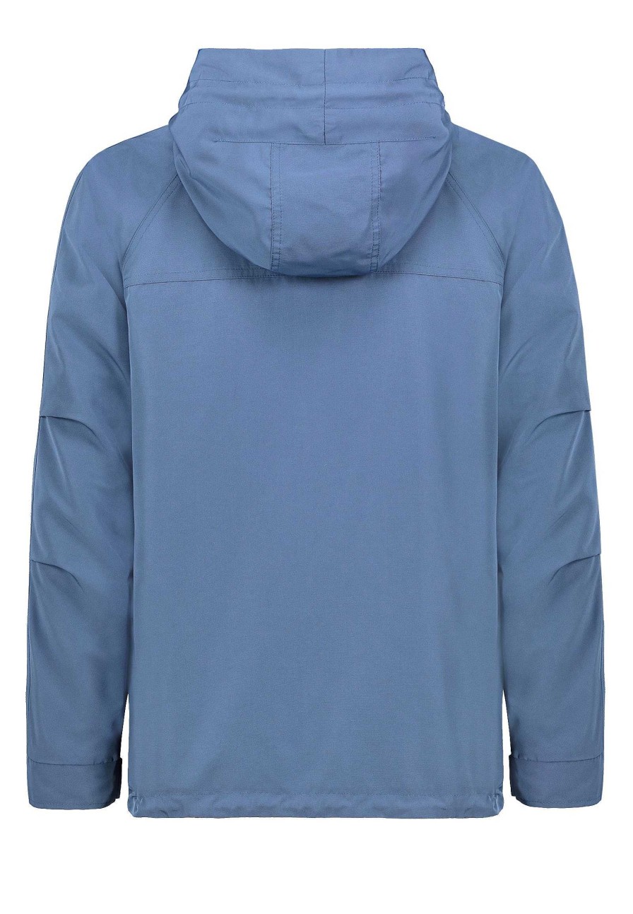 Men SUBLEVEL Jackets | Lightweight Transitional Jacket With A Hood Blue