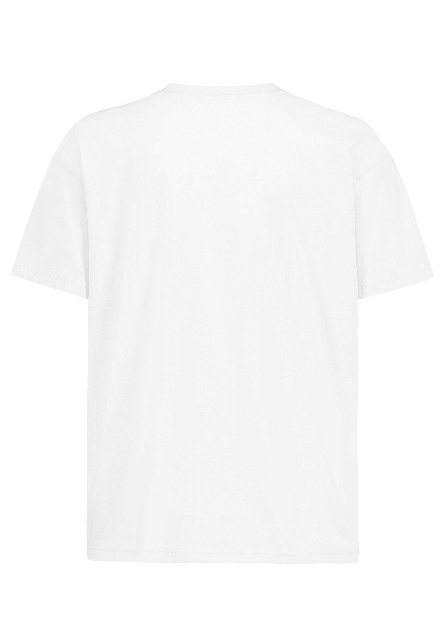 Women SUBLEVEL Shirts | Basic T-Shirt Pastel White