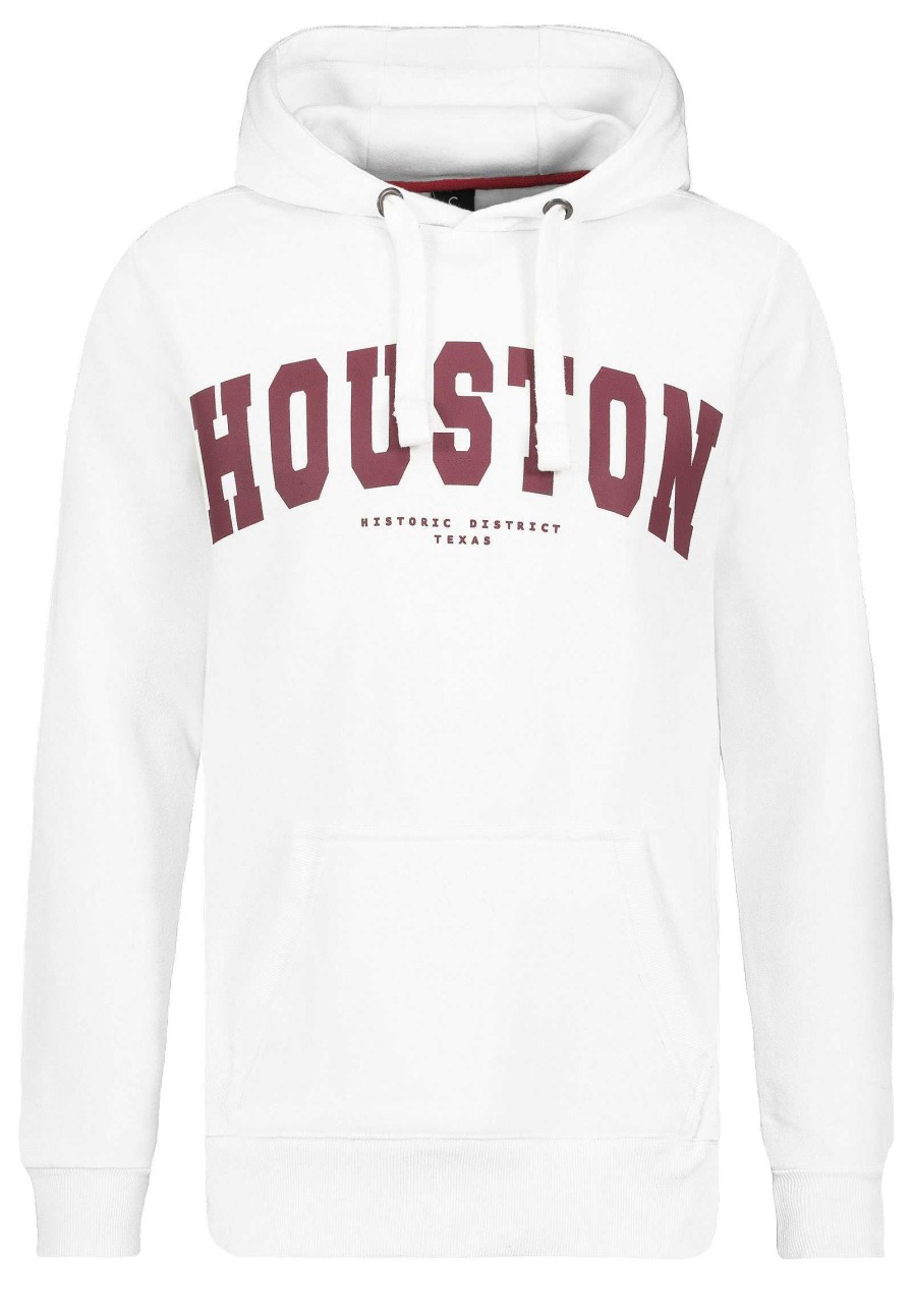 Men SUBLEVEL Popular | Hoodie College Style White