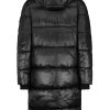 Women SUBLEVEL Popular | Winter Quilted Coat With Hood Black