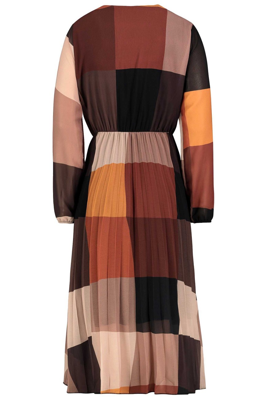 Women SUBLEVEL Dresses | Midi Dress With Pattern Brown