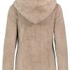 Women SUBLEVEL Jackets | Women'S Fleece Jacket With Faux Fur Light Brown