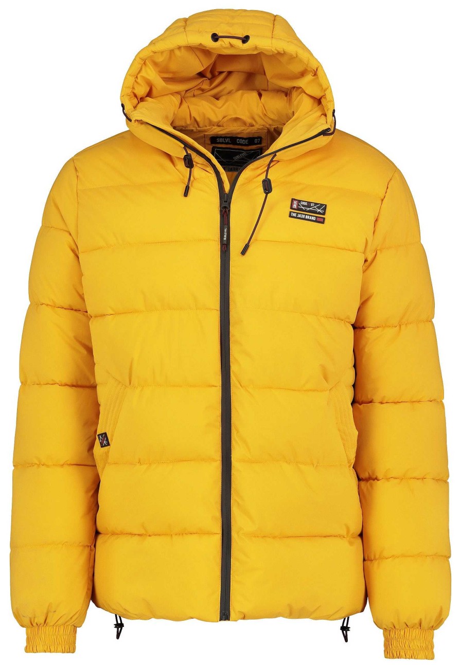 Men SUBLEVEL Jackets | Winter Quilted Jacket Yellow