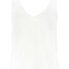 Women SUBLEVEL Shirts | Top With A Deep V-Neck White