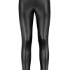 Women SUBLEVEL Pants | Leather Look Leggings Black