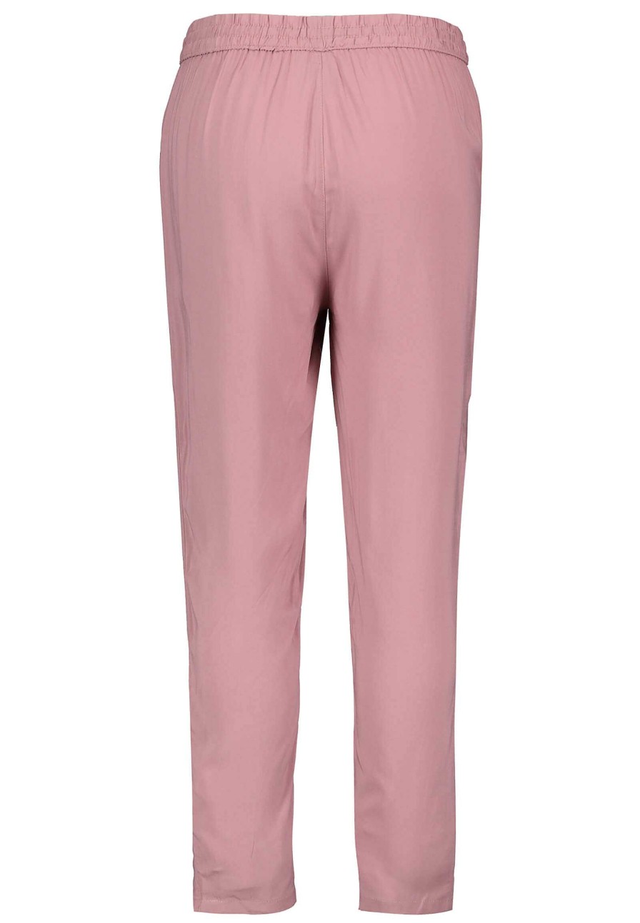 Women SUBLEVEL Pants | Lightweight Fabric Trousers With A Tie Belt Light Rose