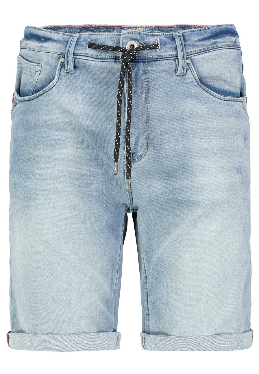 Men SUBLEVEL Shorts | Short Sweat Denim Bermuda Light Blue